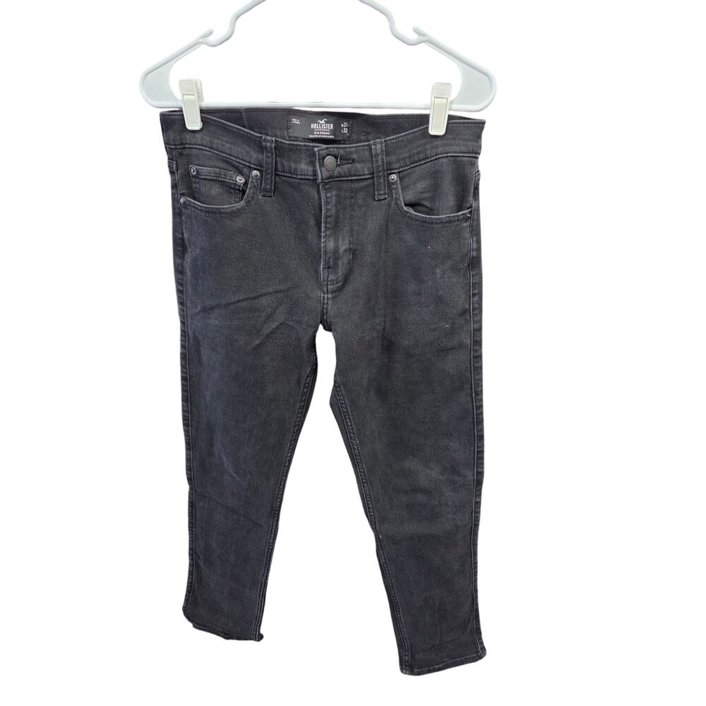 Black Slim Straight Jeans - Hollister - 31/32